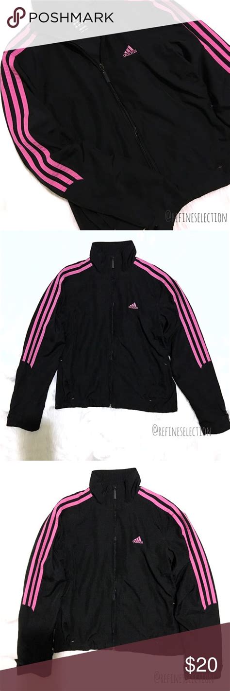 adidas jacke schwarz pink